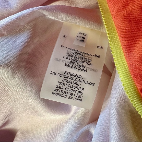 NWT Elie Tahari ‘Penelope’ Watercolor Pencil Skirt in “Crushed Coral” Size 12 - Picture 10 of 14